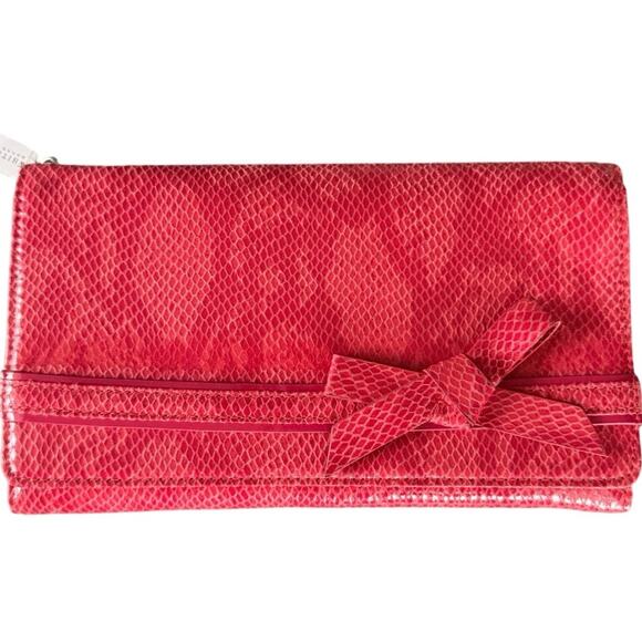 White House Black Market Red Clutch New With Tags - Picture 1 of 4